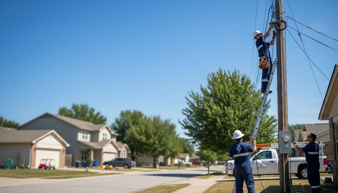 Residential electrician providing installation services in Glasco, KS